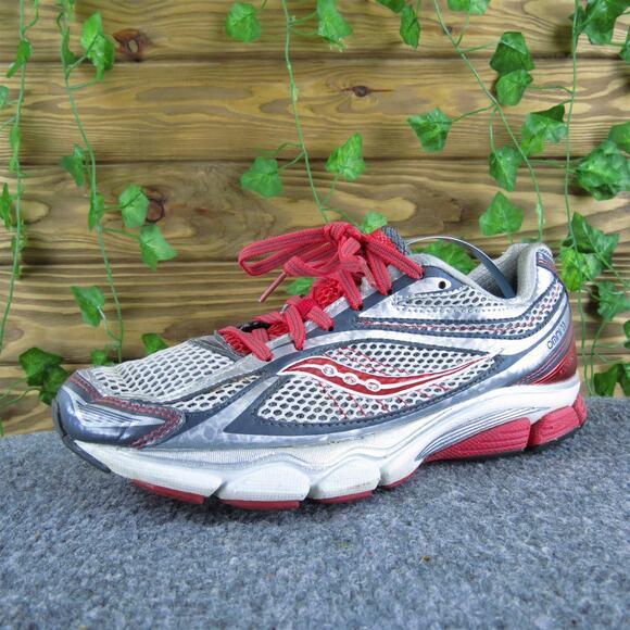 Saucony Women's Omni 11 Sneaker Silver Synthetic Sz 8 Medium Gently Used 2025 - Picture 1 of 7
